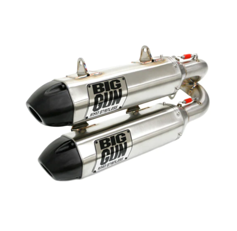 Big Gun 16-21 Polaris RZR XP TURBO/S EXO Stainless Dual Slip On Exhaust