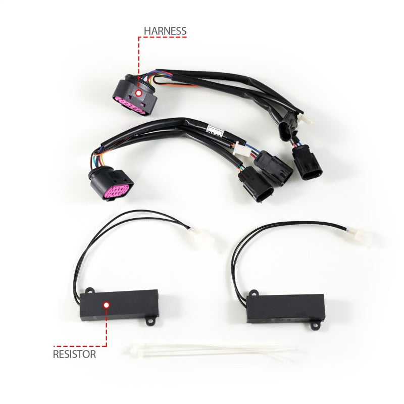 ANZO 09-18 Dodge Ram 1500/2500/3500 Full LED Proj Headlights w/Switchback Light Bar - Chrome