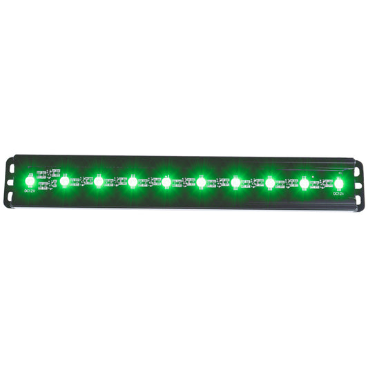 ANZO Universal 12in Slimline LED Light Bar (Green)