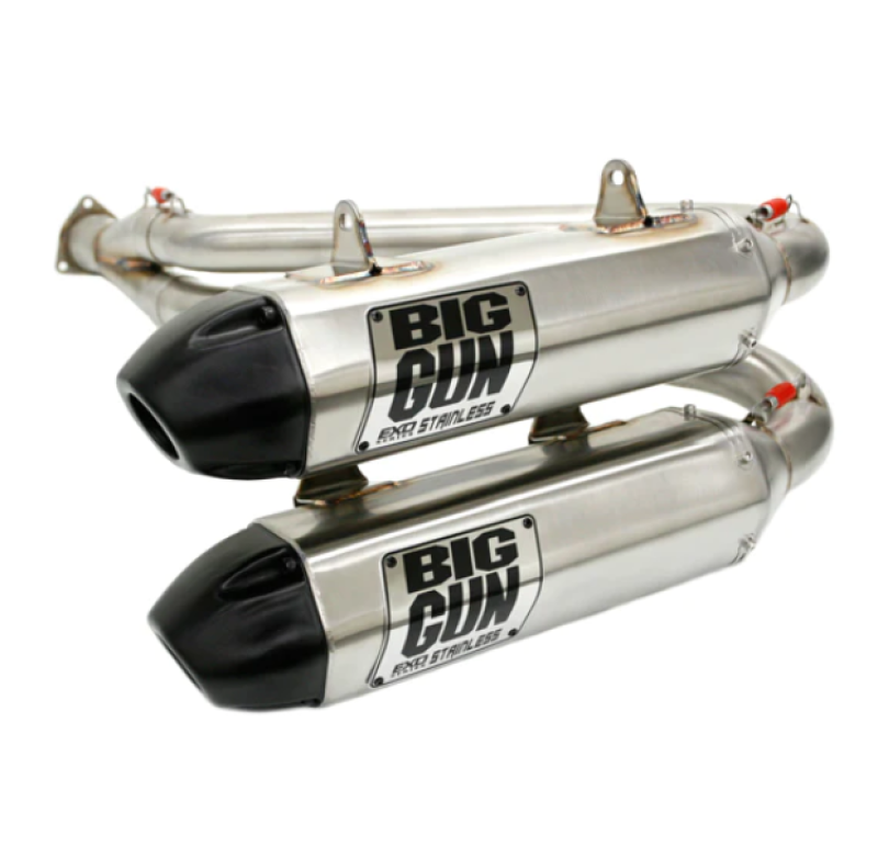 Big Gun 12-23 Kawasaki TERYX 4 750 EXO Stainless Dual Slip On Exhaust